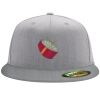 Flexfit 6210 Structured Flat Bill Fitted Hat Thumbnail