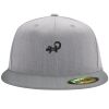 Flexfit 6210 Structured Flat Bill Fitted Hat Thumbnail