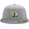 Flexfit 6210 Structured Flat Bill Fitted Hat Thumbnail