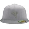 Flexfit 6210 Structured Flat Bill Fitted Hat Thumbnail