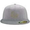 Flexfit 6210 Structured Flat Bill Fitted Hat Thumbnail