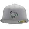 Flexfit 6210 Structured Flat Bill Fitted Hat Thumbnail