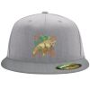 Flexfit 6210 Structured Flat Bill Fitted Hat Thumbnail