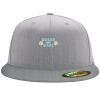 Flexfit 6210 Structured Flat Bill Fitted Hat Thumbnail