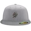 Flexfit 6210 Structured Flat Bill Fitted Hat Thumbnail