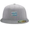 Flexfit 6210 Structured Flat Bill Fitted Hat Thumbnail