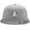 Flexfit 6210 Structured Flat Bill Fitted Hat Thumbnail