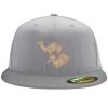 Flexfit 6210 Structured Flat Bill Fitted Hat Thumbnail