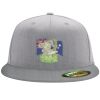 Flexfit 6210 Structured Flat Bill Fitted Hat Thumbnail