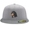 Flexfit 6210 Structured Flat Bill Fitted Hat Thumbnail