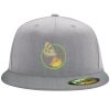 Flexfit 6210 Structured Flat Bill Fitted Hat Thumbnail
