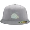Flexfit 6210 Structured Flat Bill Fitted Hat Thumbnail
