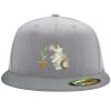 Flexfit 6210 Structured Flat Bill Fitted Hat Thumbnail