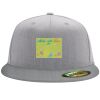 Flexfit 6210 Structured Flat Bill Fitted Hat Thumbnail
