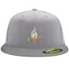Flexfit 6210 Structured Flat Bill Fitted Hat Thumbnail