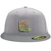 Flexfit 6210 Structured Flat Bill Fitted Hat Thumbnail