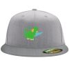 Flexfit 6210 Structured Flat Bill Fitted Hat Thumbnail
