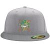 Flexfit 6210 Structured Flat Bill Fitted Hat Thumbnail