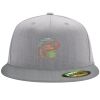 Flexfit 6210 Structured Flat Bill Fitted Hat Thumbnail