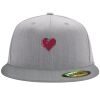 Flexfit 6210 Structured Flat Bill Fitted Hat Thumbnail