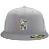 Flexfit 6210 Structured Flat Bill Fitted Hat Thumbnail