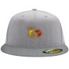 Flexfit 6210 Structured Flat Bill Fitted Hat Thumbnail