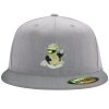 Flexfit 6210 Structured Flat Bill Fitted Hat Thumbnail