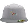 Flexfit 6210 Structured Flat Bill Fitted Hat Thumbnail