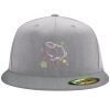 Flexfit 6210 Structured Flat Bill Fitted Hat Thumbnail