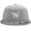 Flexfit 6210 Structured Flat Bill Fitted Hat Thumbnail
