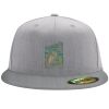 Flexfit 6210 Structured Flat Bill Fitted Hat Thumbnail