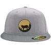 Flexfit 6210 Structured Flat Bill Fitted Hat Thumbnail