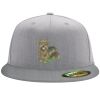 Flexfit 6210 Structured Flat Bill Fitted Hat Thumbnail