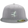 Flexfit 6210 Structured Flat Bill Fitted Hat Thumbnail