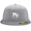Flexfit 6210 Structured Flat Bill Fitted Hat Thumbnail