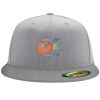 Flexfit 6210 Structured Flat Bill Fitted Hat Thumbnail