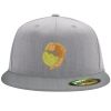 Flexfit 6210 Structured Flat Bill Fitted Hat Thumbnail