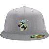 Flexfit 6210 Structured Flat Bill Fitted Hat Thumbnail
