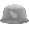Flexfit 6210 Structured Flat Bill Fitted Hat Thumbnail