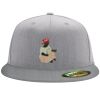 Flexfit 6210 Structured Flat Bill Fitted Hat Thumbnail