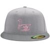 Flexfit 6210 Structured Flat Bill Fitted Hat Thumbnail