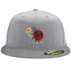 Flexfit 6210 Structured Flat Bill Fitted Hat Thumbnail