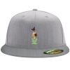 Flexfit 6210 Structured Flat Bill Fitted Hat Thumbnail
