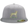 Flexfit 6210 Structured Flat Bill Fitted Hat Thumbnail