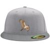 Flexfit 6210 Structured Flat Bill Fitted Hat Thumbnail