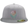 Flexfit 6210 Structured Flat Bill Fitted Hat Thumbnail