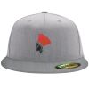 Flexfit 6210 Structured Flat Bill Fitted Hat Thumbnail