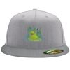 Flexfit 6210 Structured Flat Bill Fitted Hat Thumbnail
