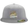 Flexfit 6210 Structured Flat Bill Fitted Hat Thumbnail