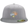 Flexfit 6210 Structured Flat Bill Fitted Hat Thumbnail